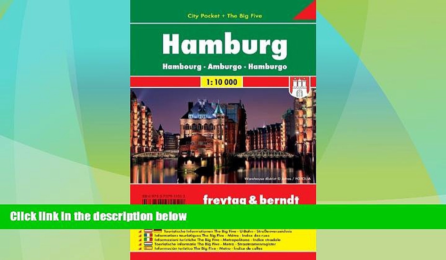Deals in Books  Hamburg City Pocket Map 1:10K FB (Germany) (English, Spanish, French, Italian and