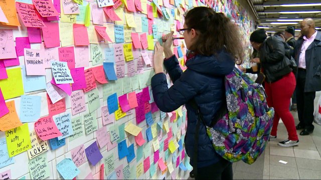 New Yorkers turn to Subway Therapy to vent election anger