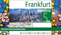 Must Have  Frankfurt PopOut Map: pop-up city street map of Frankfurt city center - folded pocket