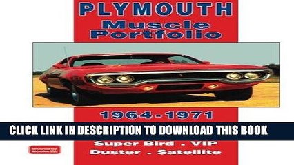 [PDF] Mobi Plymouth 1964-1971: Muscle Portfolio Full Online