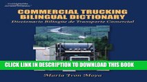[PDF] Epub Commercial Trucking Bilingual Dictionary: English/Spanish Full Download
