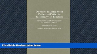 PDF Download Doctors Talking with Patients/Patients Talking with Doctors: Improving Communication