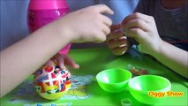 SURPRISE EGGS Dinosaur Surprise Eggs Candy Lollipop and Flashlight Toys Surprise - Bóc trứng