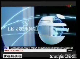 Journal de 20h TVCongo du mardi 15 novembre 2016 -By Congo-Site