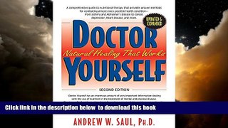 Best books  Doctor Yourself: Natural Healing That Works full online