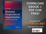 Rhetorical Perspectives on Argumentation Selected Essays by David Zarefsky (Argumentation Library)