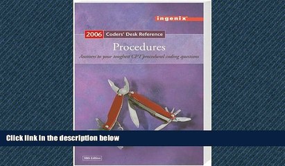 Read Coders  Desk Reference for Procedures - 2006 FreeOnline