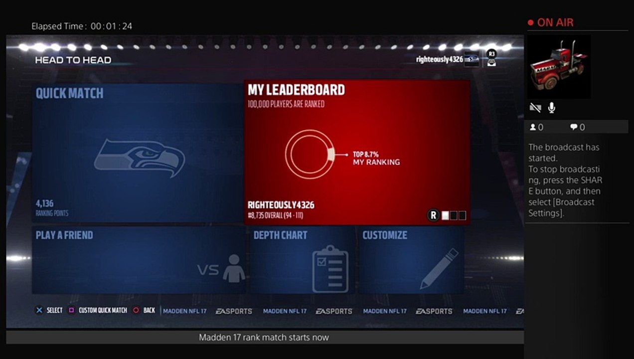 ps4 live stream show