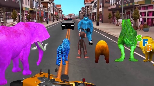 Crazy Gorilla Giant Godzilla Lion Funny Animals Compilation Videos Police Spiderman Dinosaur