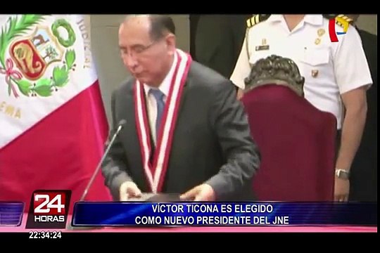 Víctor Ticona fue elegido nuevo presidente del Jurado Nacional de Elecciones