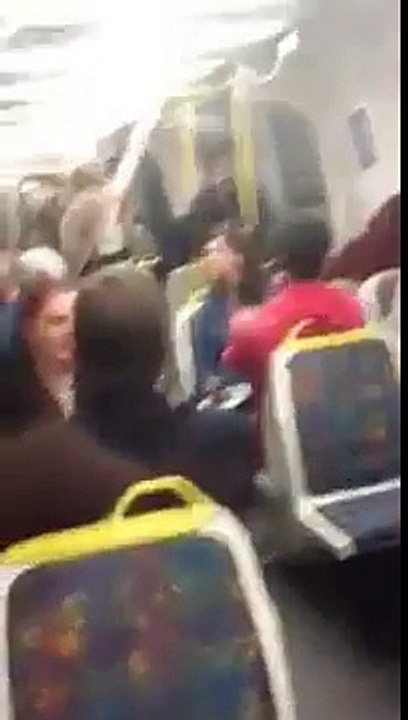 Completement bourrée elle pense que le métro est une boite de nuit