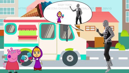 Black Spierman Giant Wants Ice Cream From Masha And The Bear