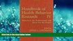 Read Handbook of Health Behavior Research IV: Relevance for Professionals and Issues for the