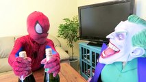Spiderman vs Joker vs Peppa Pig Loves Joker w GIANT PEPPA Ghost Prank Funny Superheroes