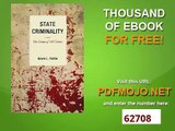 State Criminality The Crime of All Crimes (Issues in Crime and Justice)