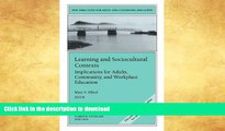 READ  Learning and Sociocultural Contexts: Implications for Adults, Community, and Workplace