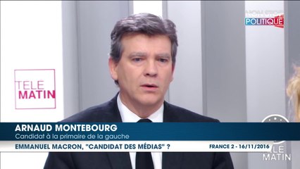 Arnaud Montebourg s’attaque à Emmanuel Macron, le "candidat des médias"