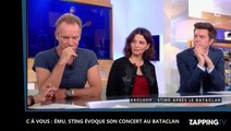 C à vous : ému, Sting évoque son concert au Bataclan un an après les attentats de Paris