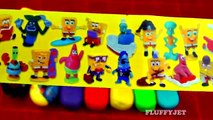 Play Doh Rainbow Egg Spongebob Peppa Pig Minnie Cars Mario Frozen Elsa LPS Dora Disney Toy FluffyJet