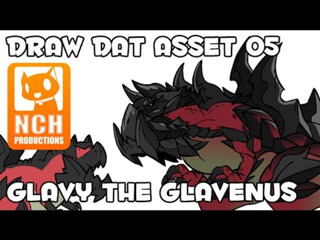 Draw Dat Asset: Monster Drawing, Glavy the Glavenus