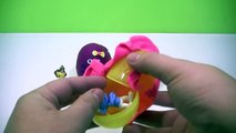 PLAY DOH KINDER SURPRISE!- surprise eggs disney princess, peppa pig videos