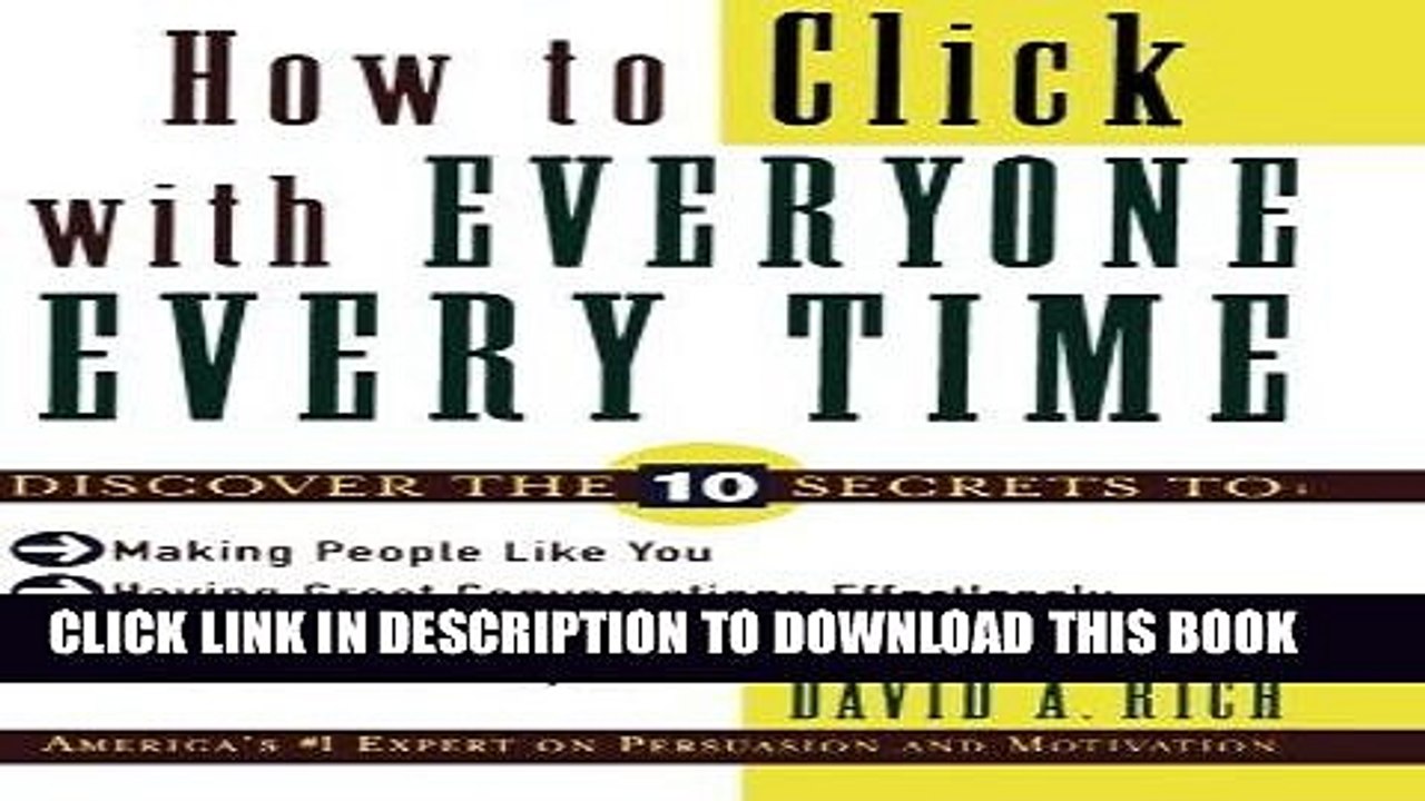 [PDF] Mobi How to Click With Everyone Every Time Full Download