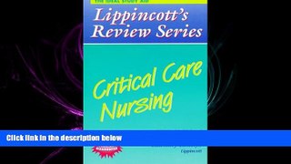 Pdf Online  Lippincott s Review Series: Critical Care Nursing