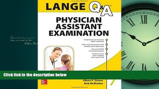 PDF LANGE Q A Physician Assistant Examination, Seventh Edition (Lange Q A Allied Health) FullBest