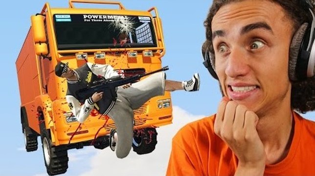 KWEBBELKOP-EXTREMELY BRUTAL TRUCK CRASH IN GTA 5!