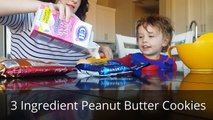 Flash boy makes 3 ingredient Peanut Butter Cookies!