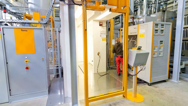 Application-poudrage-automatique-Mécano-Soudure-GEMA-KAT-SYSTEMES