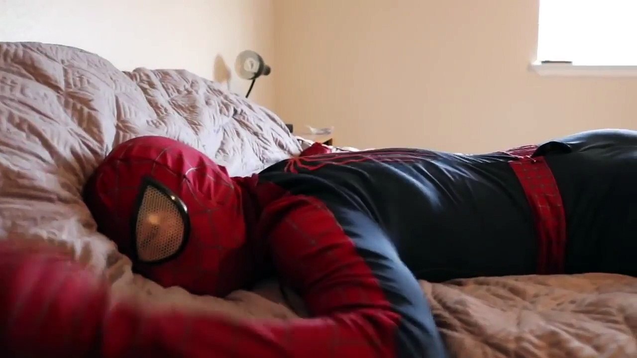 Spiderman vs Star Wars Darth Maul In Real Life Superhero Fight