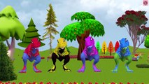 SuperHeroes Dinosaur Banana Car Compilation | SuperHeroes Dinosaur Finger Family Rhymes For Babies