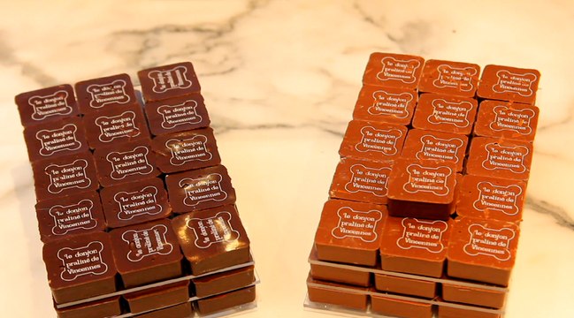 Vincennes a son chocolat avec le donjon praliné du château de Vincennes.