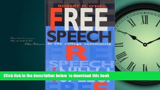 Best book  Free Speech in the College Community online
