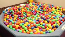 Spiderman vs Frozen Elsa - COLORED BALL PIT - w/ Frozen Anna, Hulk - Real Life Superheroes Funny IRL