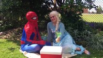 Frozen Elsa Loses Her Eyes Baseball Prank With Spiderman Fun Superhero Kids In Real Life In 4K