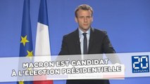 Emmanuel Macron est candidat à l'élection présidentielle de 2017