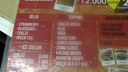 #Indonesia Street Food# (Maryam Bread)ROTI MARYAM BEKASI