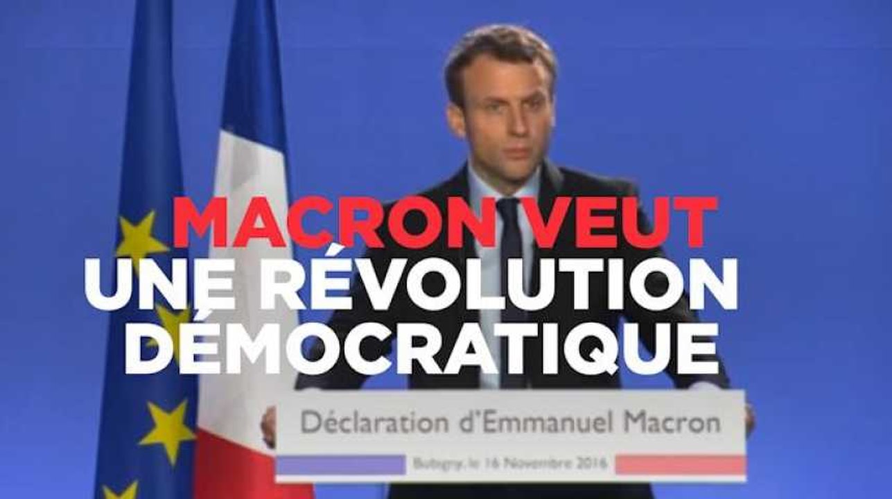 Macron veut mener "une révolution démocratique"