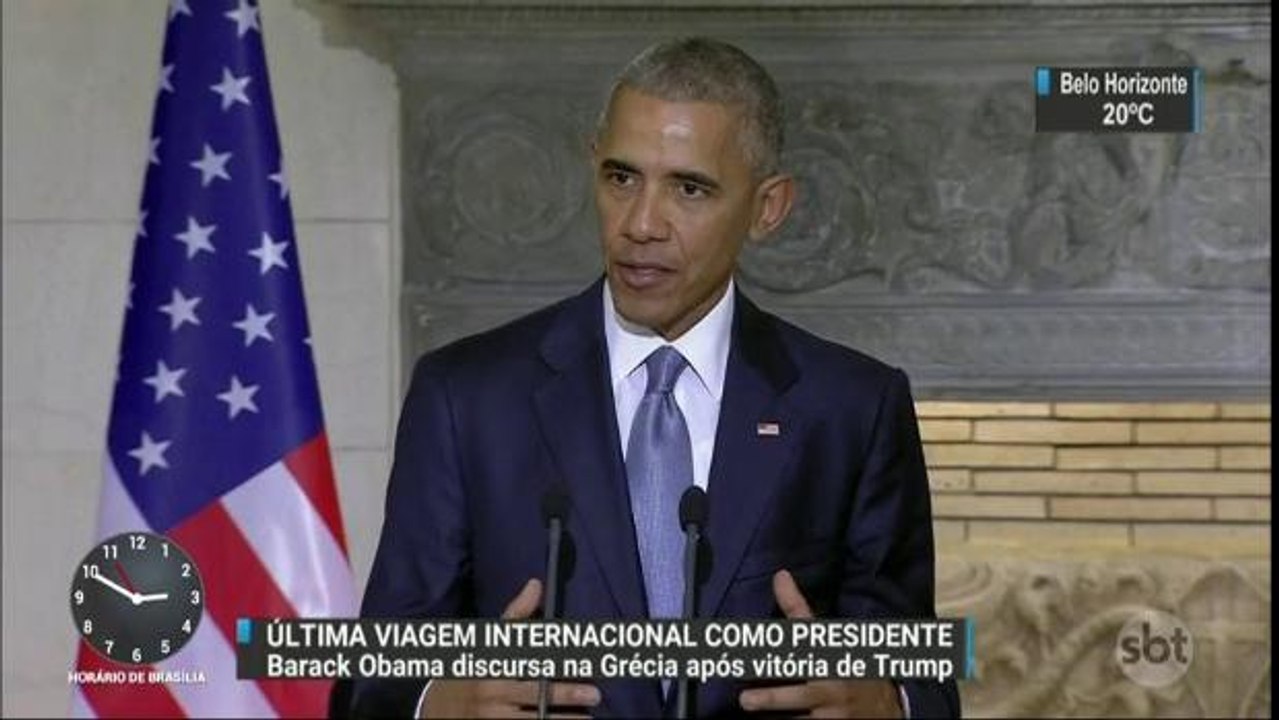 Obama faz sua última viagem internacional como presidente dos EUA