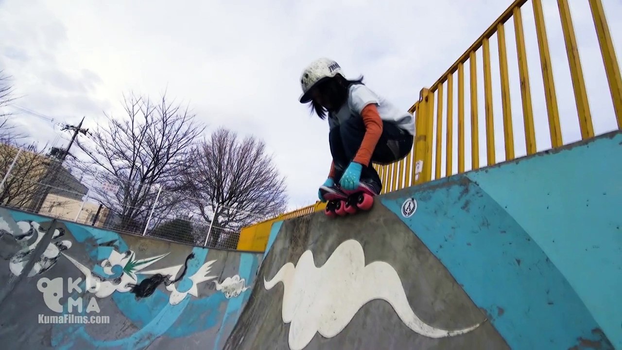 12-year-old child doing Freeline Skates