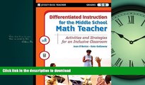 GET PDF  Differentiated Instruction for the Middle School Math Teacher: Activities and Strategies