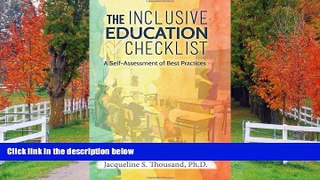 Online eBook The Inclusive Education Checklist: A Self-Assessment of Best Practices