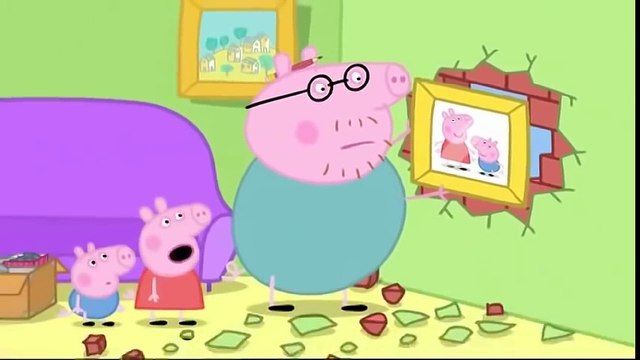 Η Πέπα το γουρουνάκι Ο ΜΠΑΜΠΑΣ ΚΡΕΜΑΕΙ ΕΝΑ ΚΑΔΡΟ pepa pig greek new Πέππα το γουρουνάκι 2015