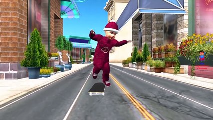 Finger Family Nursery Rhymes | Cool Skateboard Stunts Cartoons | Finger Family Nursery Song for Kids