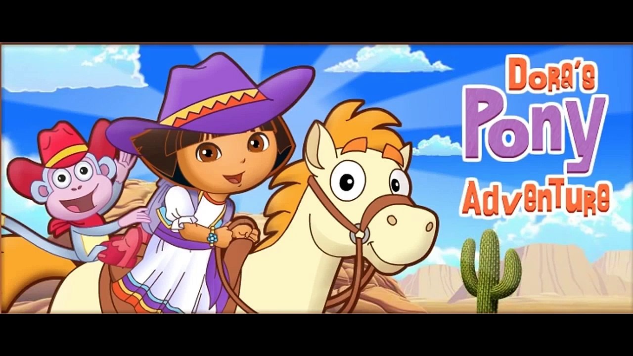 Cartoon game. Dora the Explorer - Doras Pony adventure. Full Episodes in English new
