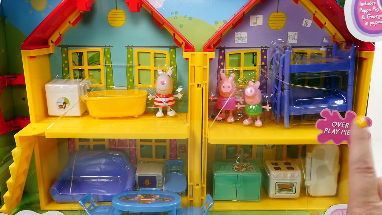 PEPPA PIG Peppa's House Playset and Painting Class Playset Opening + Fun Stop Motion Animation