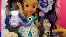 Queen Elsa Singing Snow Glow Doll Sings Let It Go from Disney Frozen with Princess Anna Olaf