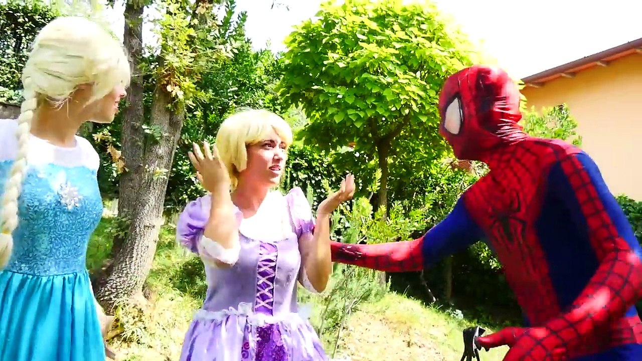 Ugly Frozen Elsa vs Joker Dentist! w/ Spiderman! Frozen Elsa Pink Hair Funny Superhero Video